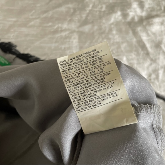 NWT United Colors of Benetton silver and black mesh dress - Picture 10 of 13